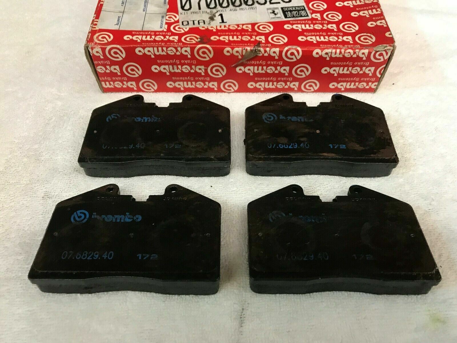 FERRARI 456 GT GTA REAR BRAKE PAD SET BRAKE PADS BREMBO CALIPER OEM 070000925