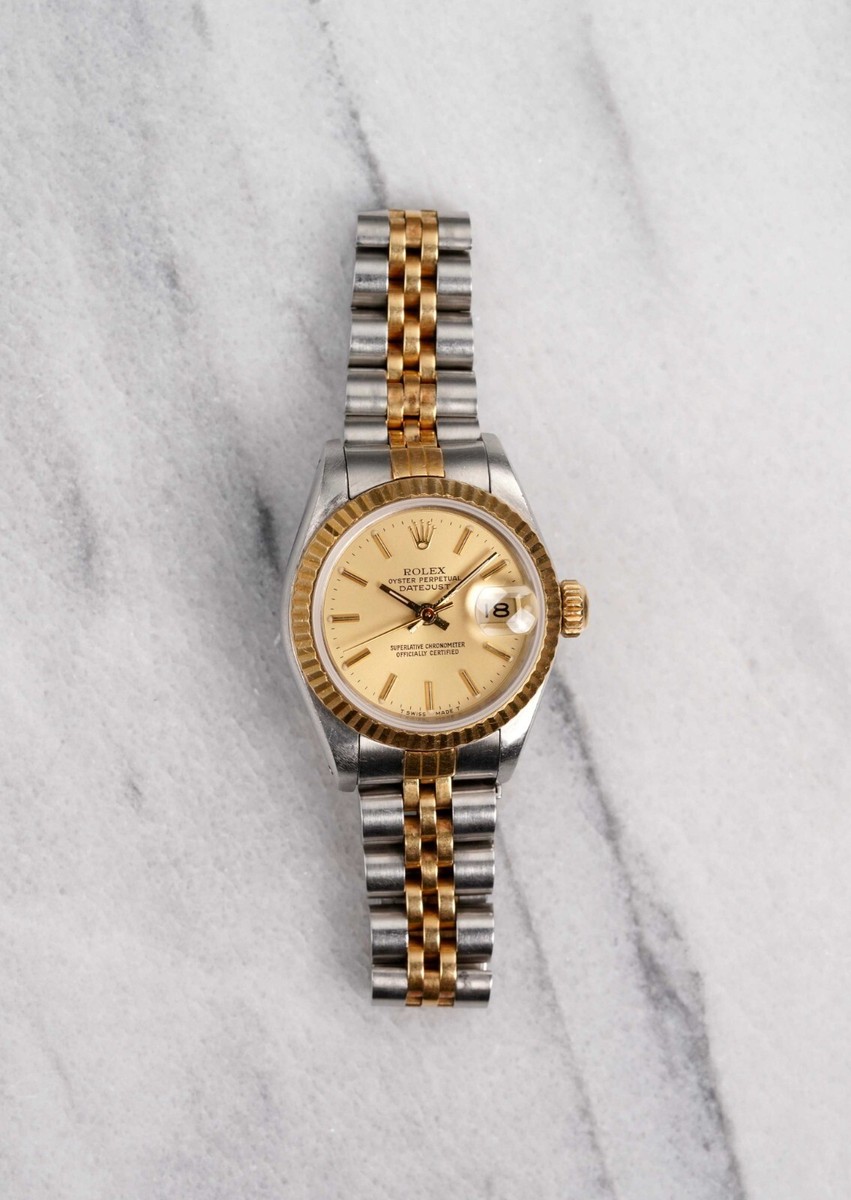 〇純正 ROLEX 2駒 69173 DATEJUST YG×SS FZ8609 1987 Rolex Datejust #69173 - Oyster Perpetual Jubilee Two