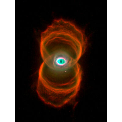 Hubble Space Telescope Planetary Nebula Mycn18 Hourglass Wall Art Print 18X24''