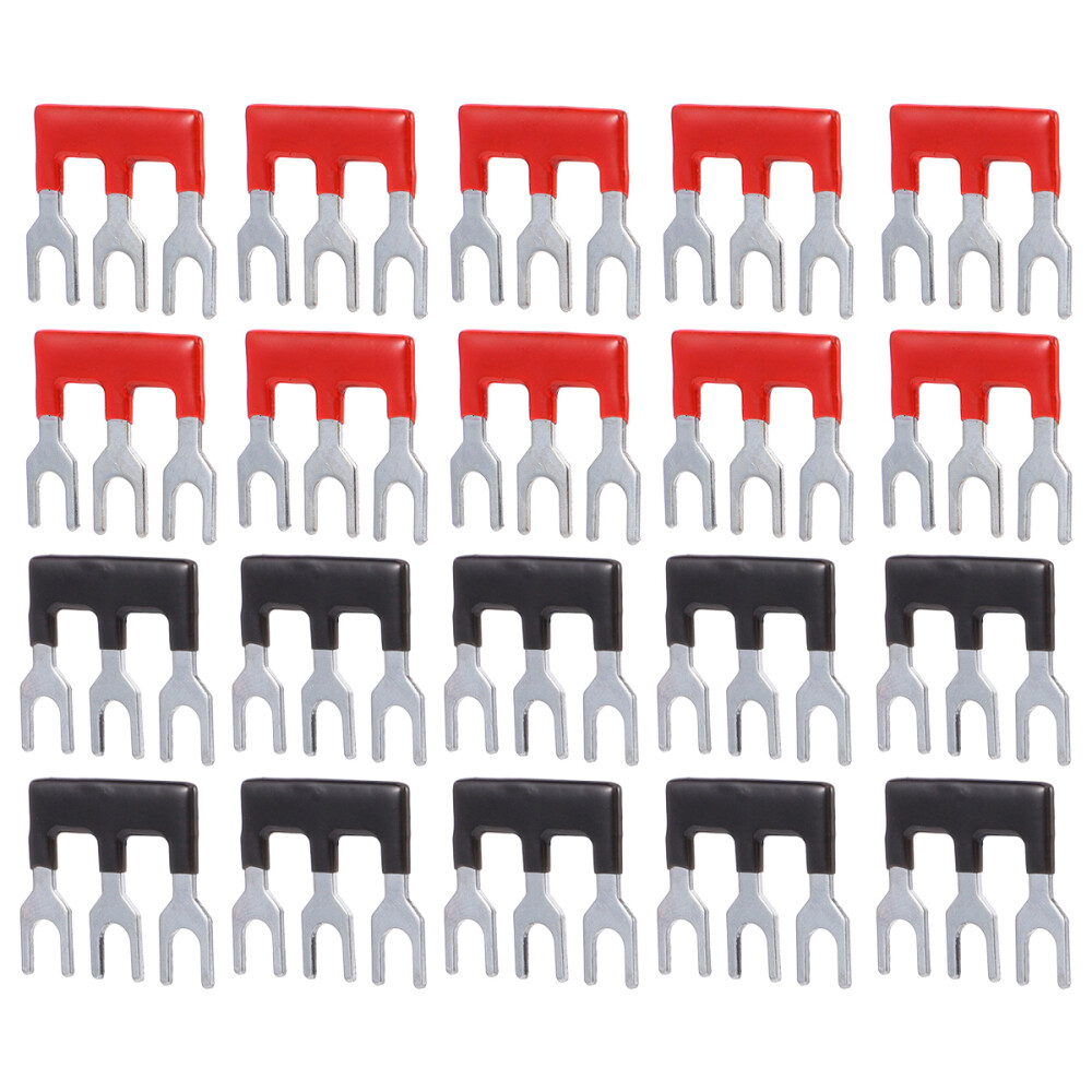 20 Pezzi Terminale Connettore Corto Doppia Fila Striscia Vite Strisce Corto
