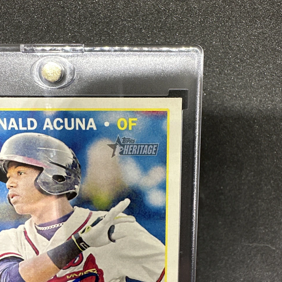 Ronald Acuña 2016 Topps Heritage Rookie Autographed #165 SHARP 🔥 - Image 3 of 4