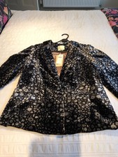 Anthropologie Elevenses Velvet Blazer Jacket Uk10 Bnwt