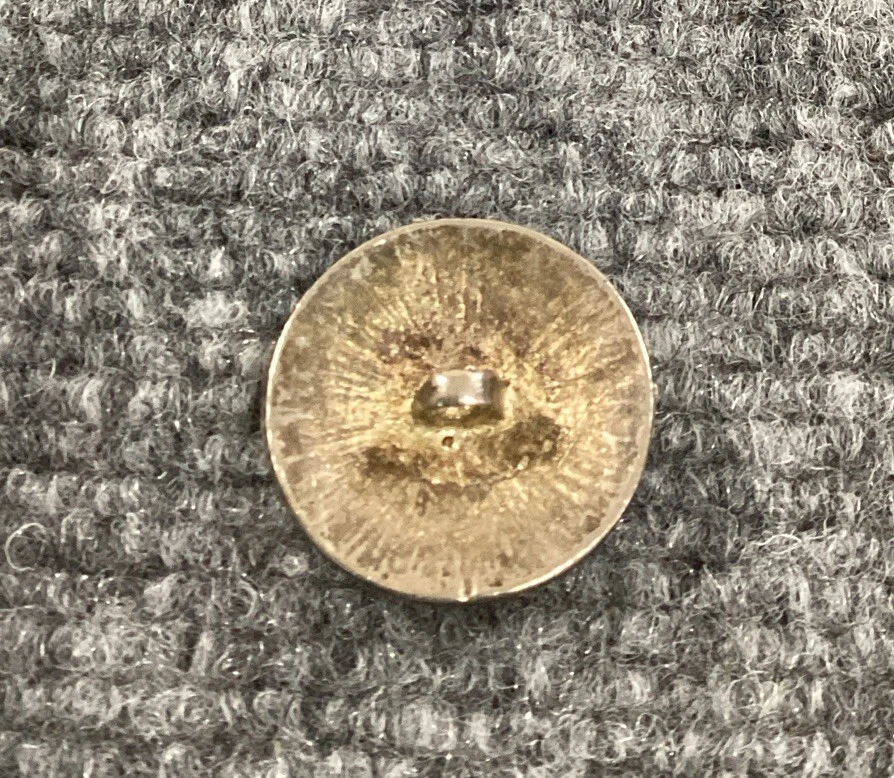 Button Womens Round Rhinestone White 1" X 1" Vintage - Image 2 of 2