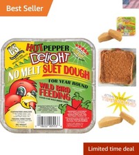 Innovative Hot Pepper Suet Dough Cakes - Diverse Bird Attraction, Pack of 8