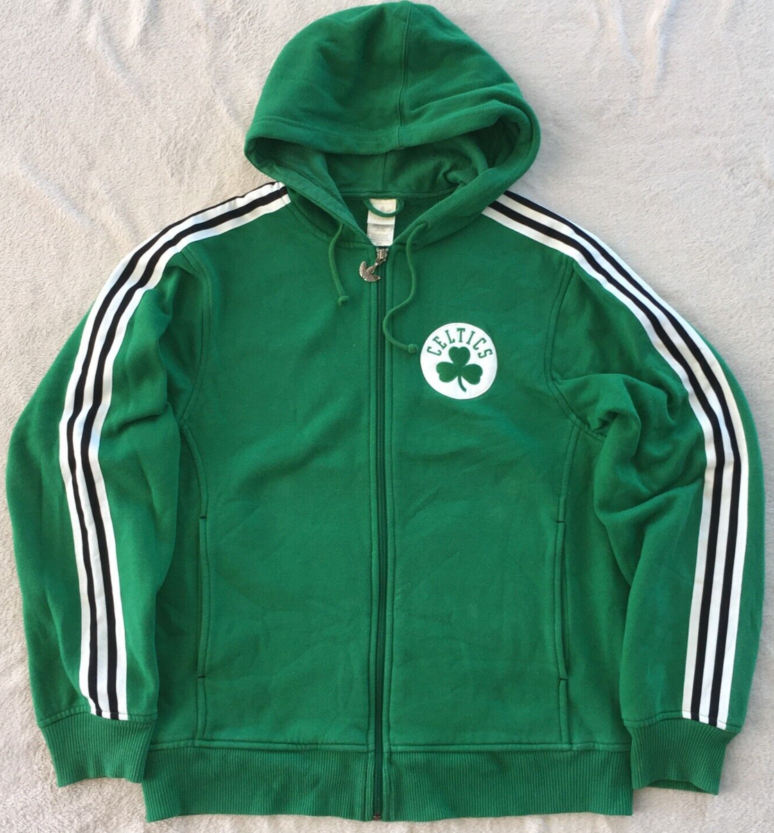 Adidas Originals Trefoil Boston Celtics mens Green Zip Hoodie