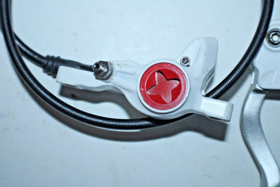 Pinza de freno de disco hidráulica Zoom delantera blanca 74 mm montaje en poste MTB remitente de EE. UU. :) Foto 2 de 4
