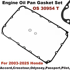 For Honda Accord Odyssey Ridgeline Pilot Engine Oil Pan Gasket Set OS 30954 T