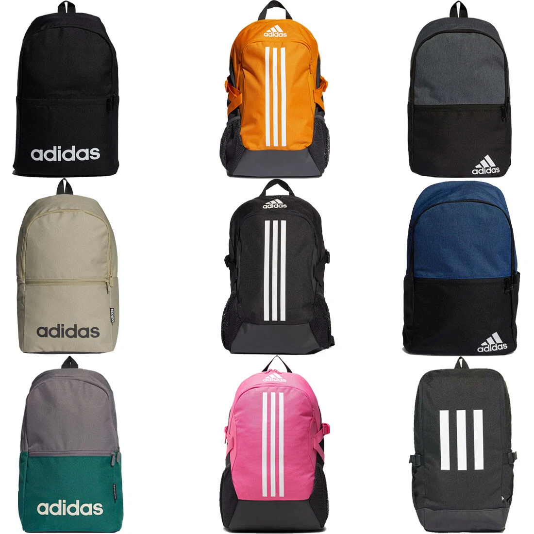 Adidas Rucksack Backpacks 3 Stripes School Bag Gym Training Sports Bags  Backpack | Ebay