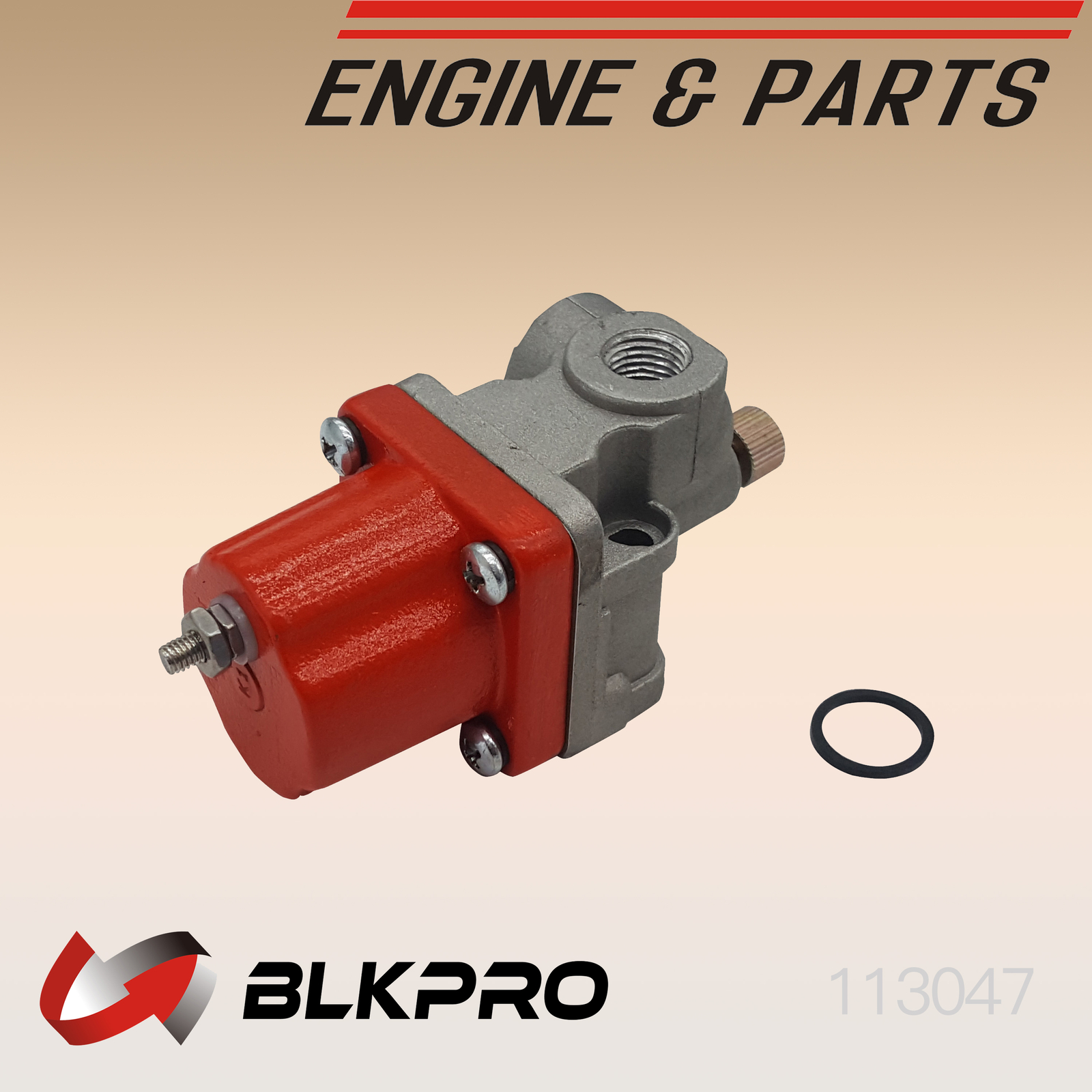 High Flow Fuel Shut off Valve Solenoid 12V Volt 1 Terminal Cummins