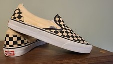 Vintage  Vans Slip-On Checkered Sneaker  Men Us9.5  WOMEN SZ 11  USED