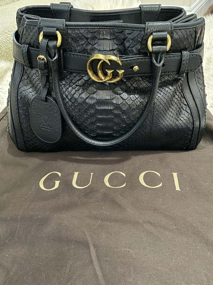 Gucci Python Snake skin bag - Image 2 of 4