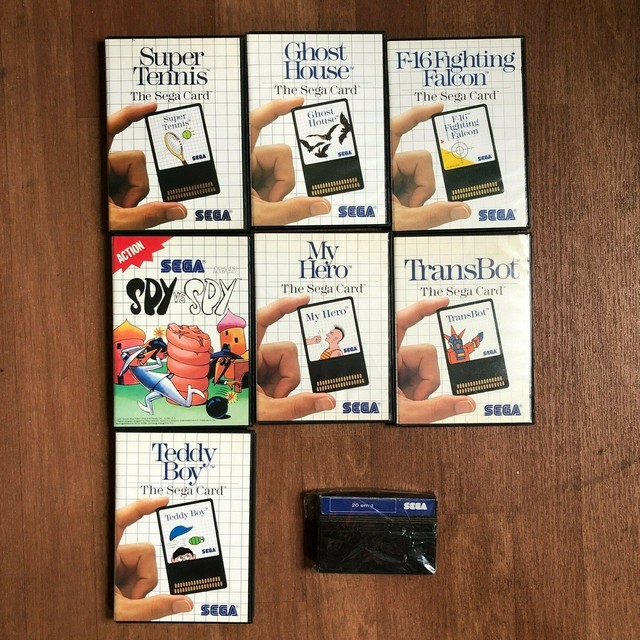  LOT 8 Sega Master System Card Games CIB 20 Em 1 EBay