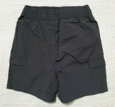 NEW Jumping Beans Kohls Boys Elastic Waist Cargo Shorts 24M Dark Gray Pepper