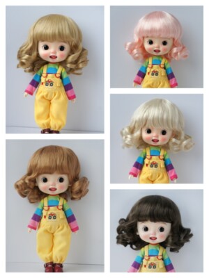 JD164 1/12 1/8 1/6 1/4 1/3 Cute BJD Wig Lati OB11 YOSD MSD SD Blythe Doll Hair