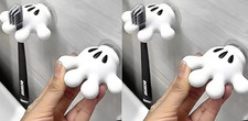 Cute Hanging Toothbrush Holder, Hand Wall Hanging Utility Suction Hooks Set of 4
