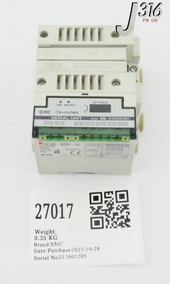 27017 SMC 2 SLOT SOLENOID MANF W/ 2X VVQ1000-10A-1 BLANKING PLATE