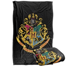 Harry Potter Hogwarts Crest Silky Touch Super Soft Throw Blanket