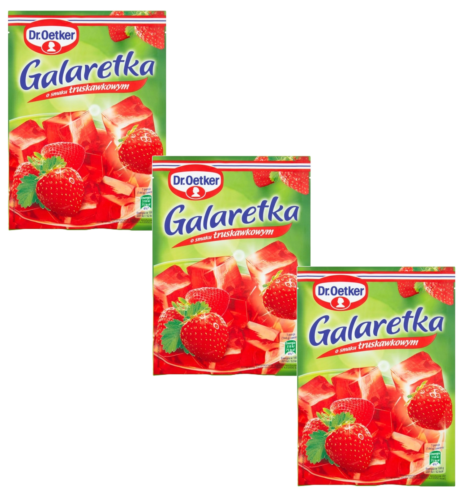 Быстрорастворимое желе Dr Oetker 3 УПАКОВКИ со вкусом КЛУБНИКИ сделано в Польше БЕСПЛАТНАЯ ДОСТАВКА 2190₽