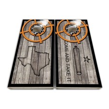 Come and Get it Texas Cornhole Board Decal Cornhole Skins SET