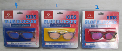Lot of 17: OPTIX 55 KIDS blue blocker computer glasses WITH CASE