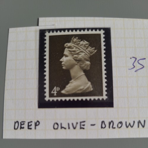 definitive stamps Head A PVA Gum 1 Phosphor Band 16/09/1968 - Picture 3 of 4