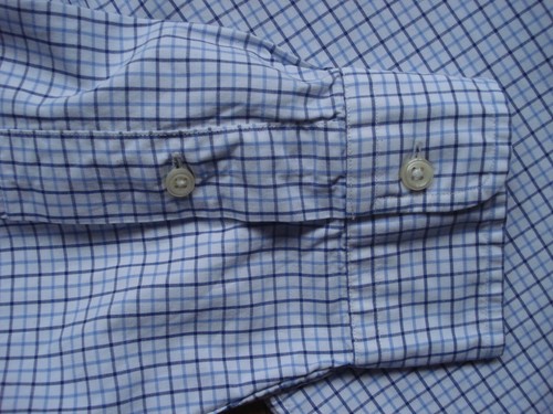 RALPH LAUREN BLUE CHECK COTTON LONG SLEEVE COLLAR BUTTON LOGO UK MEDIUM - Picture 6 of 15