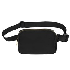 Fanny Pack Crossbody Bag For Women And Men Belt Bag Black rope 1 Pack No Rope