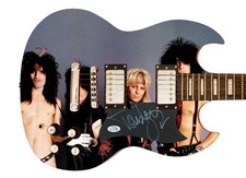 Motley Crue Tommy Lee Signed Autographed Custom Photo Graphics Guitar ACOA ACOA