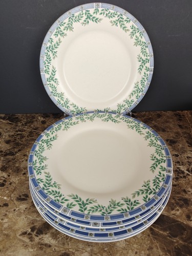 Set Of 6 Pfaltzgraff Stoneware SYLVAN COURT Dinner Plates