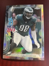 2025 Topps Chrome Jalen Carter Future Stars Refractor #FS-25 Philadelphia Eagles