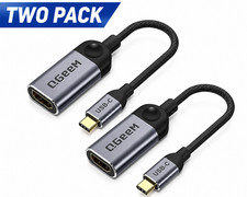 2X QGeeM USB-C to HDMI Adapter 4K UHD Thunderbolt 3 MacBook Samsung