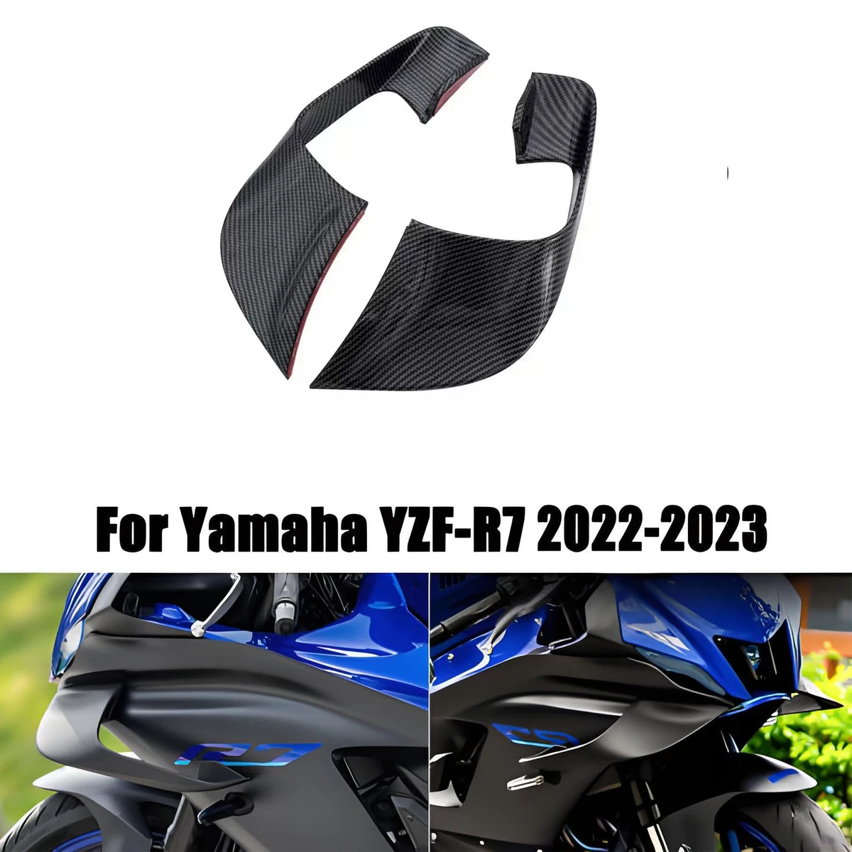 YZF-R7用 カーボンリアサイドパネル・カーボンテールカバーセット 並行
