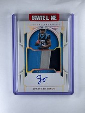 JONATHAN MINGO 2023 National Treasures 173 Auto Jersey Patch RC /10 Panthers NFL