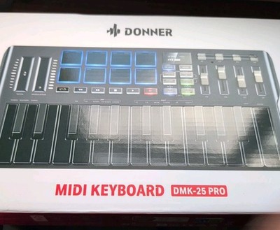 Donner DMK-25 Pro USB-C MIDI Keyboard Controller 25 Key 8 Pad 16 Scales Open Box