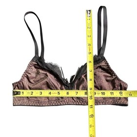 Antigel By Lise Charmel Disco Copper Unlined Unpadded Wirefree Bralette Bra 34B