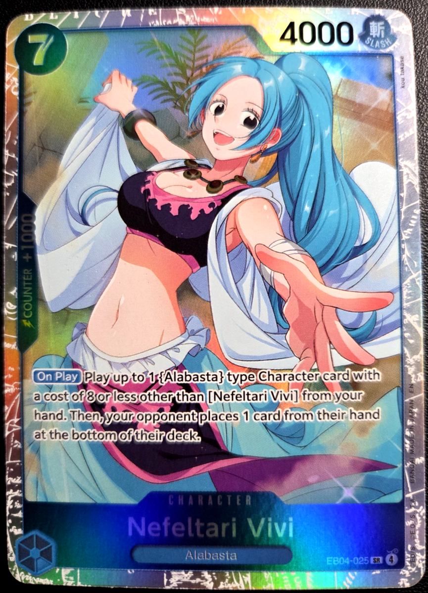 Nefeltari Vivi EB04-025 SR ONE PIECE Tcg Card Game NM BLUE | eBay