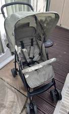 Hauck Grey Lightweight Buggy Single Seat Pushchair Stroller with Rain Cover