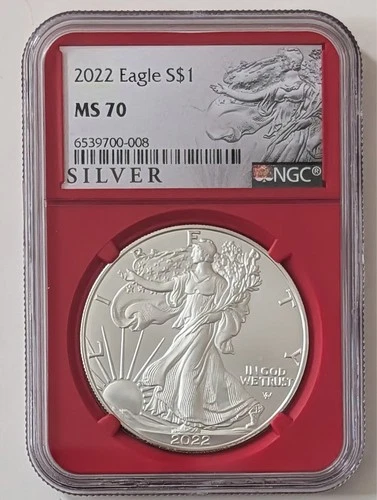2022 EAGLE $1 SILVER NGC MS70 COIN RED CORE SKU 6567312-008