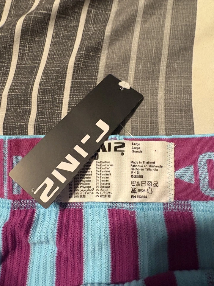 C-IN2 Men's H+A+R+D fly front trunks Underwear Size L boaz blue- NWT! - Image 2 of 4