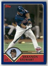 2003 Topps Traded Rookies T85 Shannon Stewart Minnesota Twins 2003 Topps Traded Rookies T85 Shannon Stewart Minnesota Twins