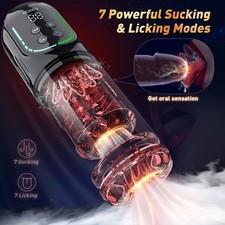 Male Masturbaters Automatic HandsFree Thrusting Cup Rotating Stroker Men Sex Toy