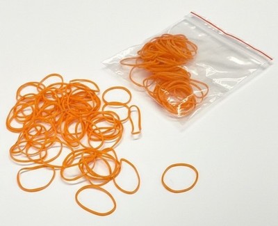 50x Mini Gummibänder Ø 15mm - Kleine Gummiringe für Tüten & Beutel viele Farben