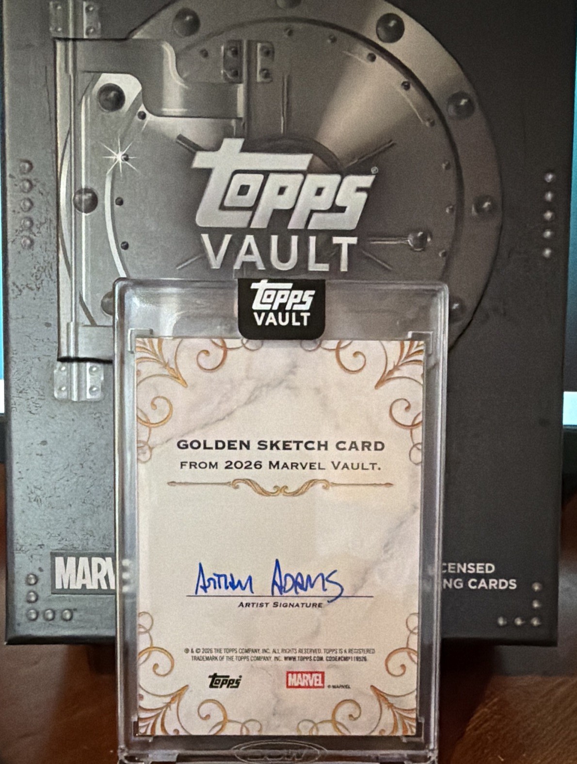 Arthur Adams sig