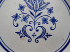 6 Sheffield, Provincial Dinner Plates, Floral Scrolls, Country Blue — photo 9