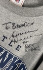 Vintage NFL Men's Seattle Seahawks T-Shirt Gray Autographed Seneca Wallace Sz 2X — photo 4