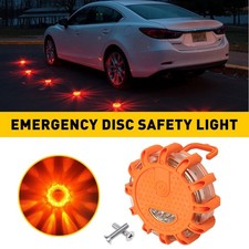 1pcs Led Road Flare Emergency Light Roadside Safety Beacon Disc Flashers Warning