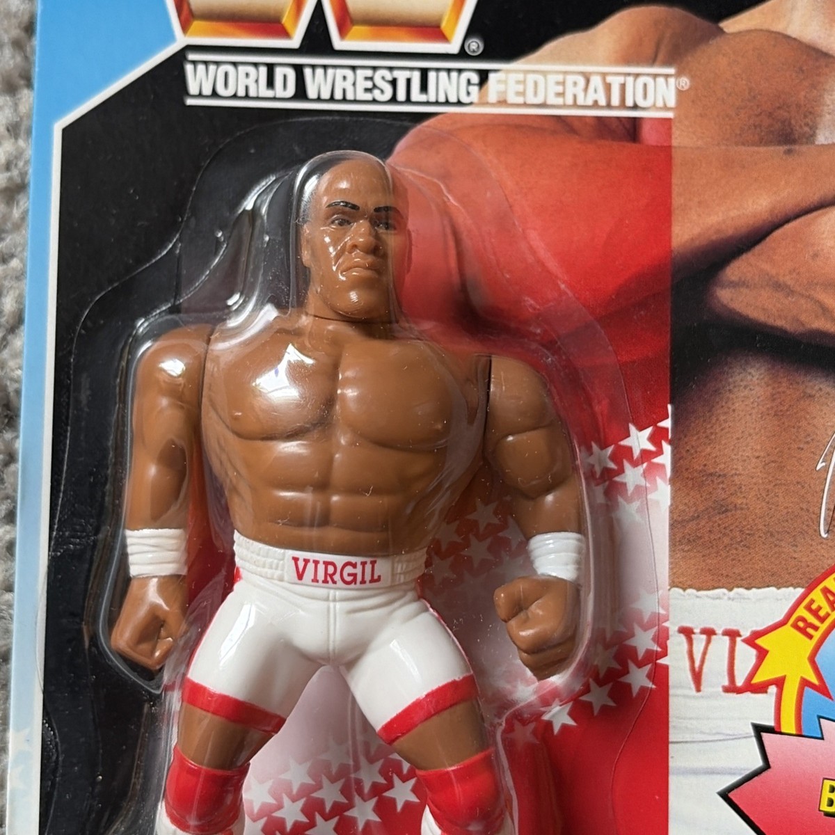 WWF Series 5 Hasbro Blue Card Virgil Wrestling Figure 1992 New | eBay