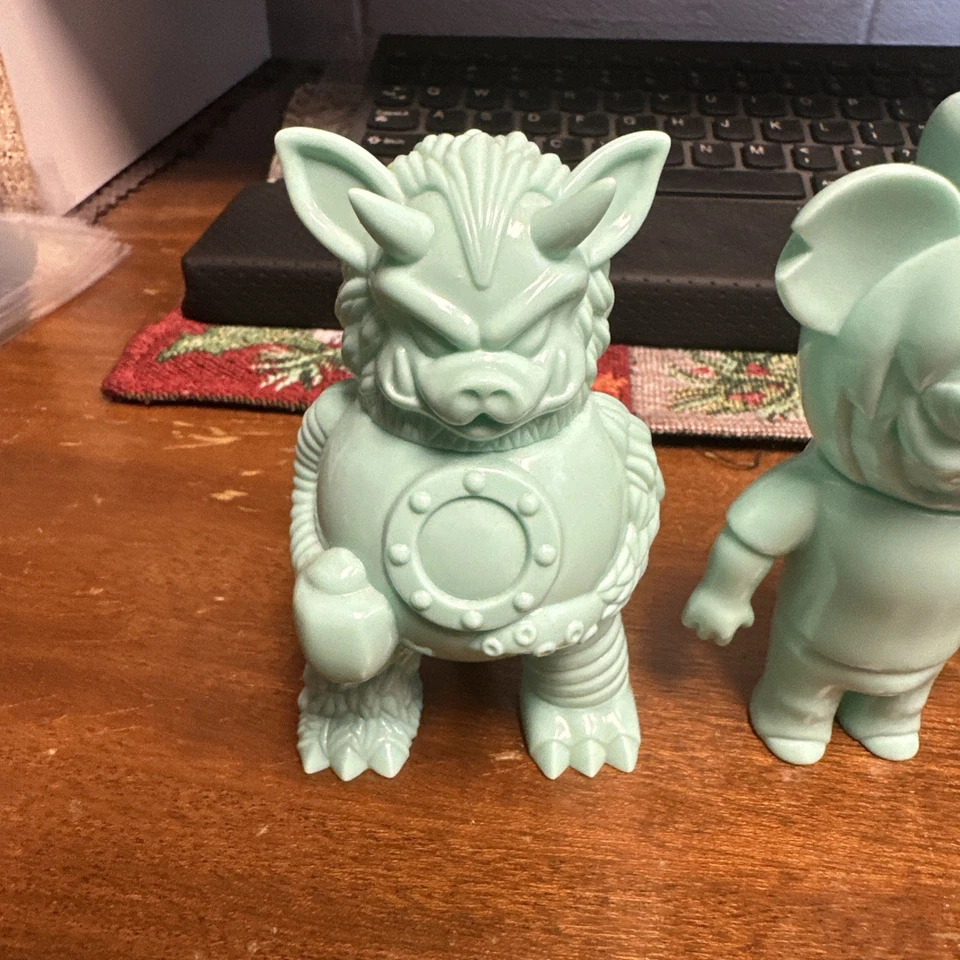 2010 SDCC  Super7 Vinyl Monster Mint Green Paul Kaiju,Le Merde,David Horvath - Image 2 of 4