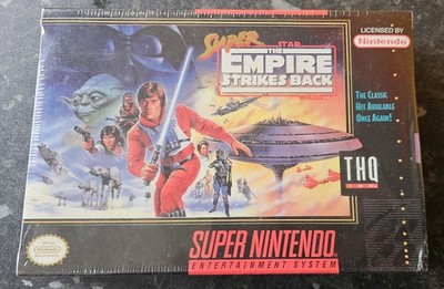 Super Star Wars The Empire Strikes Back Super Nintendo SNES NTSC Sealed USA THQ