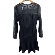 Lauren Ralph Lauren Dress Size 2 Black Net Cocktail Fit & Flaire Preppy